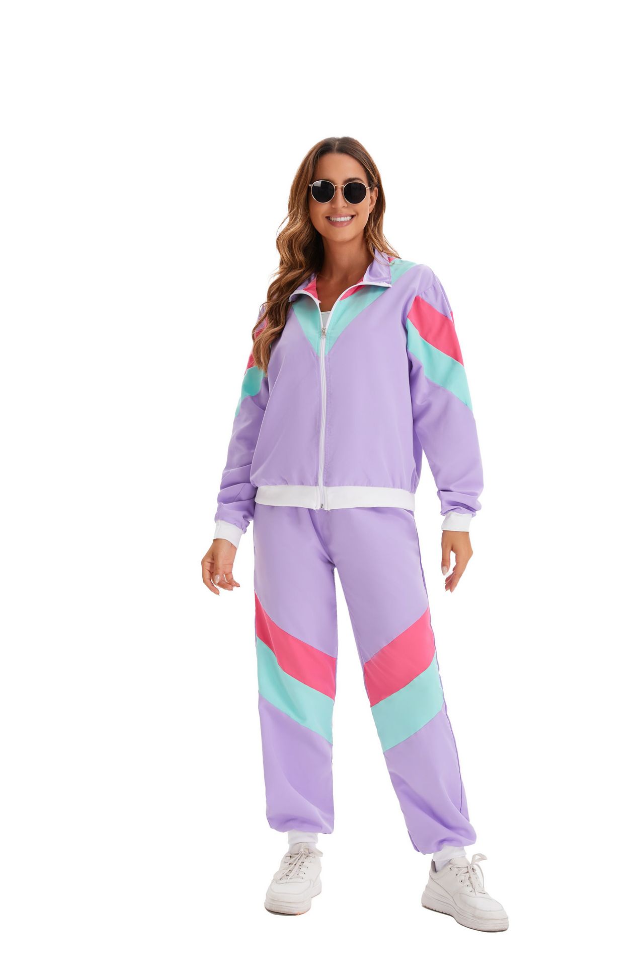 80s Vintage Hip Hop Tracksuit Halloween Retro Costume Fashion Sportswear